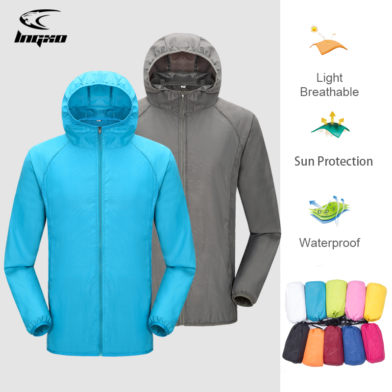 Fishing Rain Suit - 男性と女性のためのキャンプ用レインジャケット,日焼け止め,狩猟服,速乾性,ポケット付きウインドブレーカー