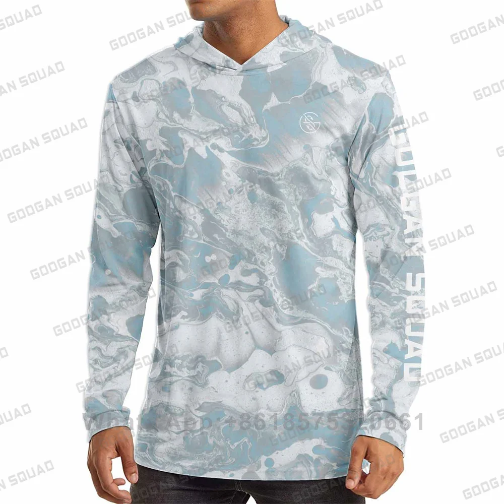 Fishing Shirt Uv Protection - GOOGAN SQUAD メンズ 長袖パーカーシャツ UPF 50+