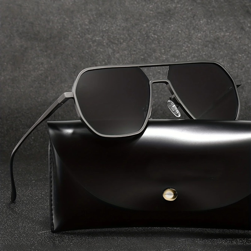 Fishing Sunglasses Polarized - ヴィンテージ偏光サングラス男性ファッションブラックシェードアイウェアレトロトレンディブランドデザインサングラス運転釣りユニセックス