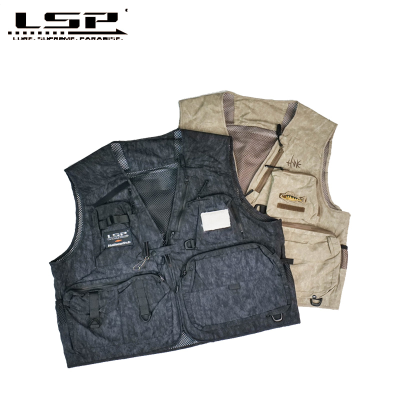 Fishing Vest - HAIKOUICHTHYS&LSP 2025 新しいフィッシングベストアウトドアスポーツ大容量多機能ベスト釣具