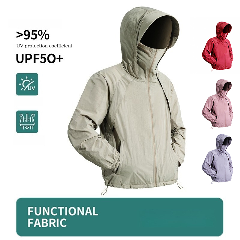 Fishing Shirt Uv Protection - メンズ・レディース UPF 50+ 日焼け止めジャケット フード付きUVカットコート 軽量