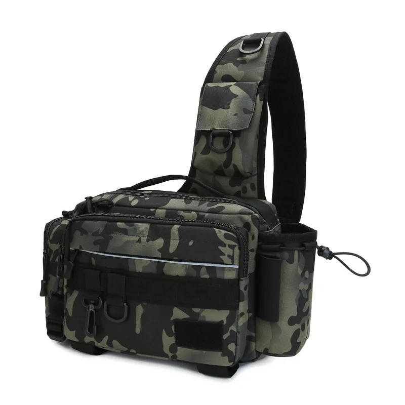 Fishing Backpack - 大容量の多機能ウエストバッグ,ハンティングショルダーバッグ,釣り道具バッグ,屋外釣り収納バッグ,ルヤ