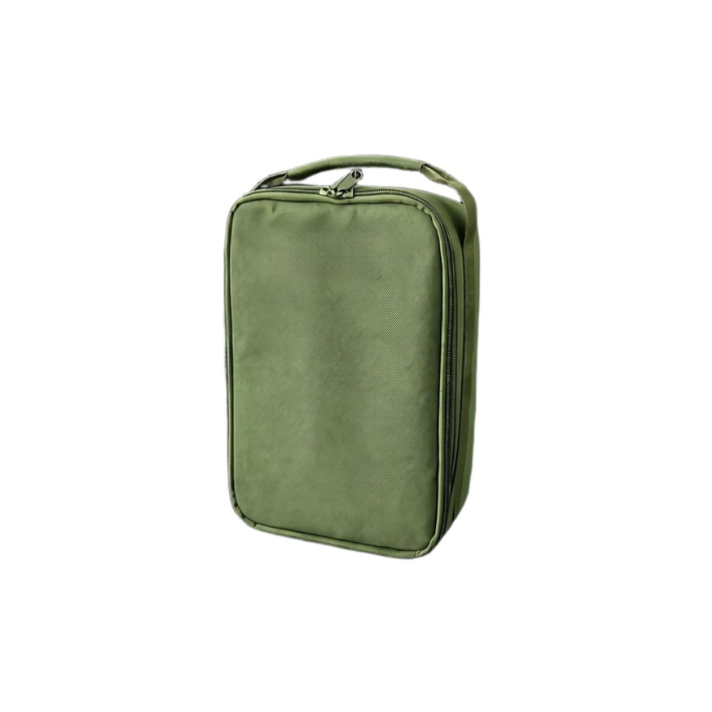 Fishing Bag Waterproof - グリーン釣り道具収納バッグ 26 18 11.5cm マルチコンパートメント 防水ポリエステル