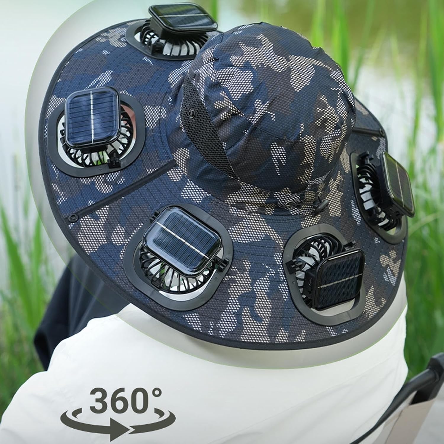 2026年ホットサマー6ファンバイザーキャップソーラーファン - Fishing Hat のレビューと価格