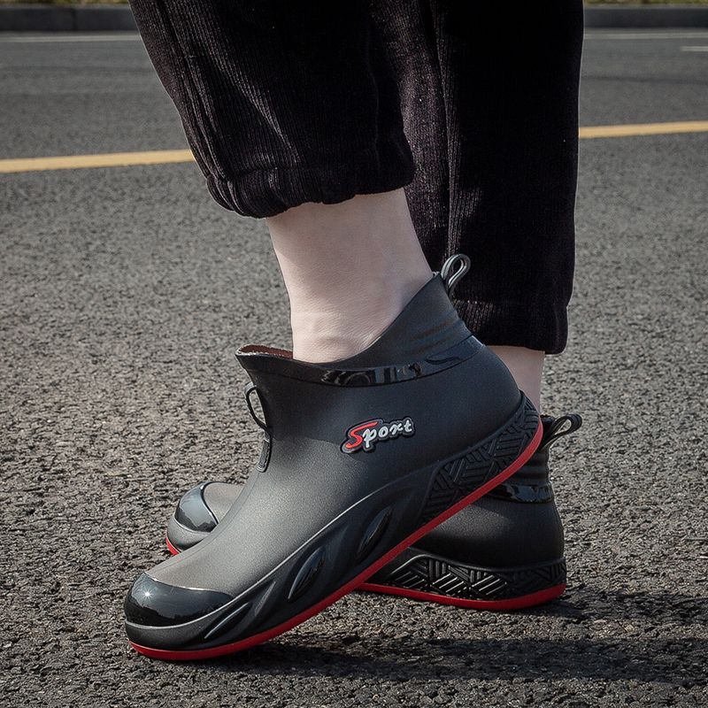 トレンディなメンズミッドカーフレインブーツ防水ソフトで快適な - Fishing Boots のレビューと価格
