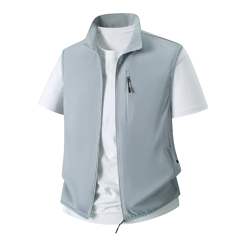 超薄型マルチジッパーポケットノースリーブジャケット男性ベスト - Fishing Vest のレビューと価格