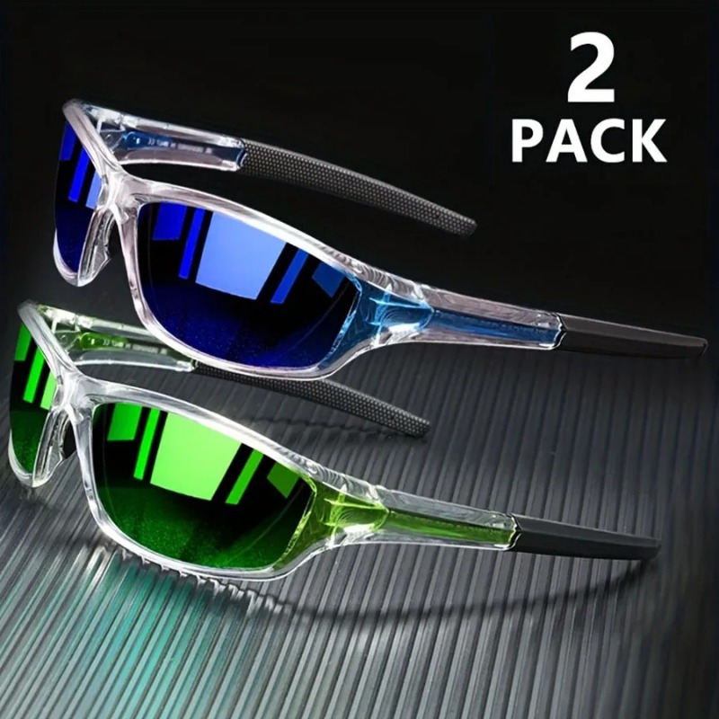 1/2 個スポーツサングラス男性用軽量ナイトビジョン男性シェ - Fishing Sunglasses Polarized のレビューと価格