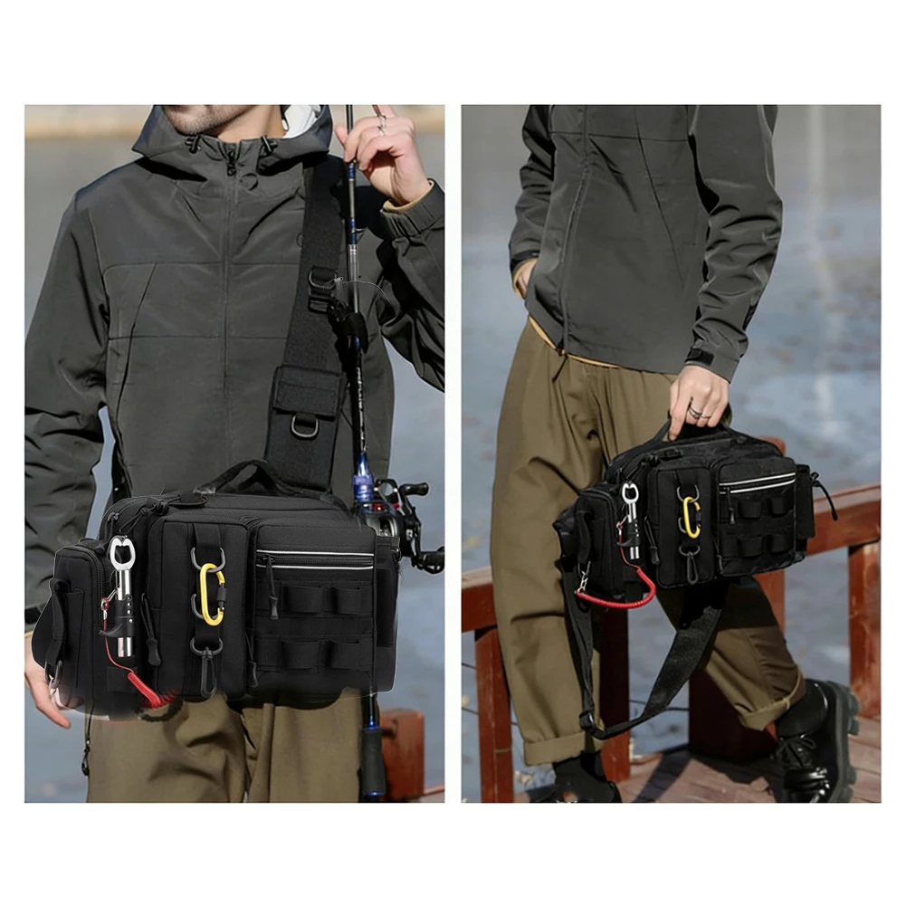 釣り用バックパック ロッドホルダー付き 調節可能な幅広ショル - Fishing Backpack のレビューと価格