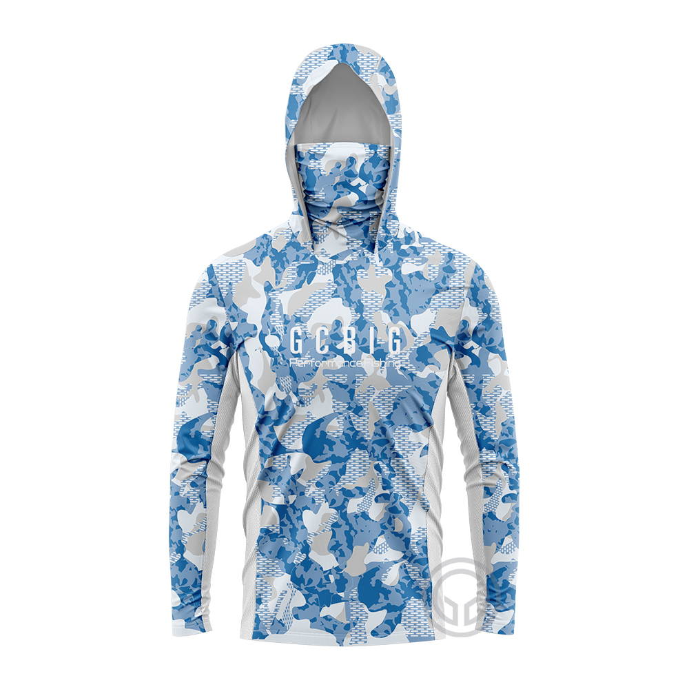 GcBig-長袖フード付きフィッシングシャツ,UV保護マスク - Fishing Shirt Uv Protection のレビューと価格