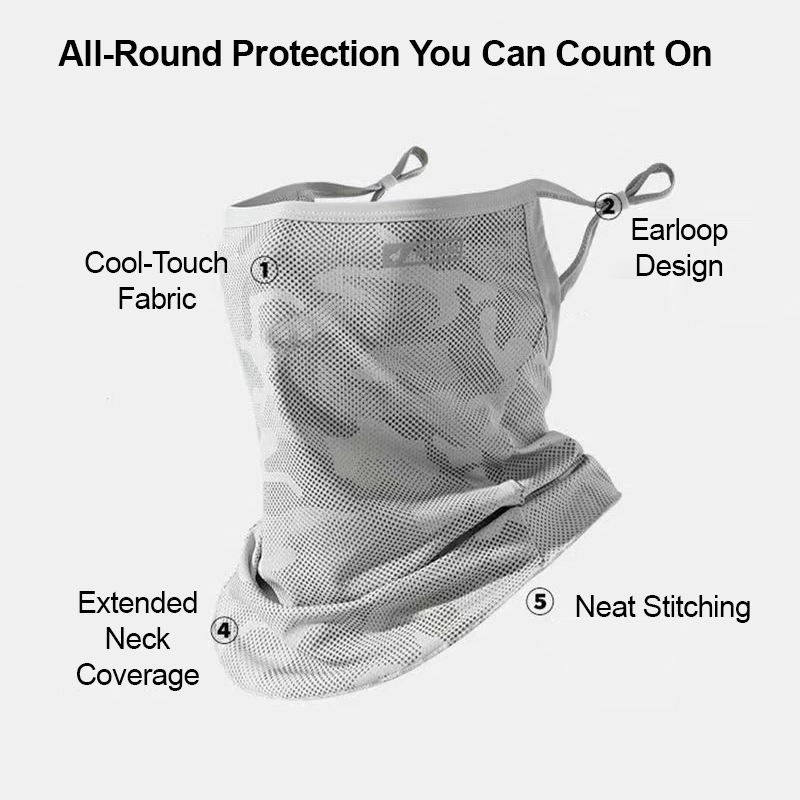 ネックゲイター UV保護フェイスマスク アイスシルク ユニセ - Fishing Mask Sun Protection のレビューと価格