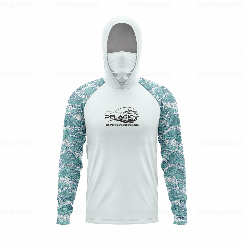 男性用長袖Tシャツ,釣り服,UV保護 - Fishing Hoodie のレビューと価格