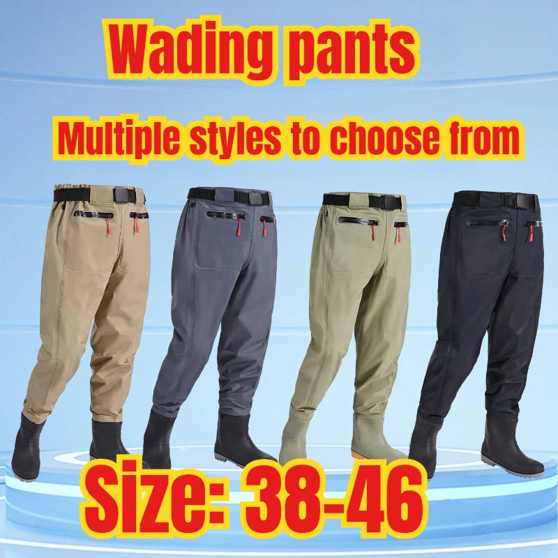 メンズ防水釣り用ウェーダーパンツ、ナイロン製ハーフボディウエ - Fishing Pants Waterproof のレビューと価格