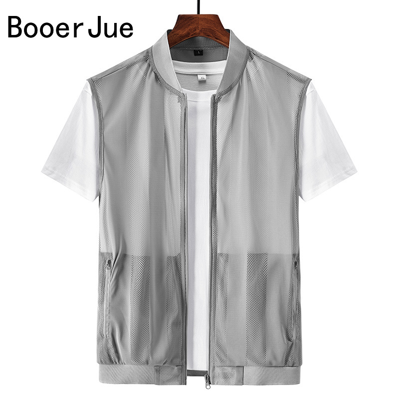 屋外ハイキングスポーツ夏男性メッシュ中空チョッキ釣り通気性コ - Fishing Vest のレビューと価格