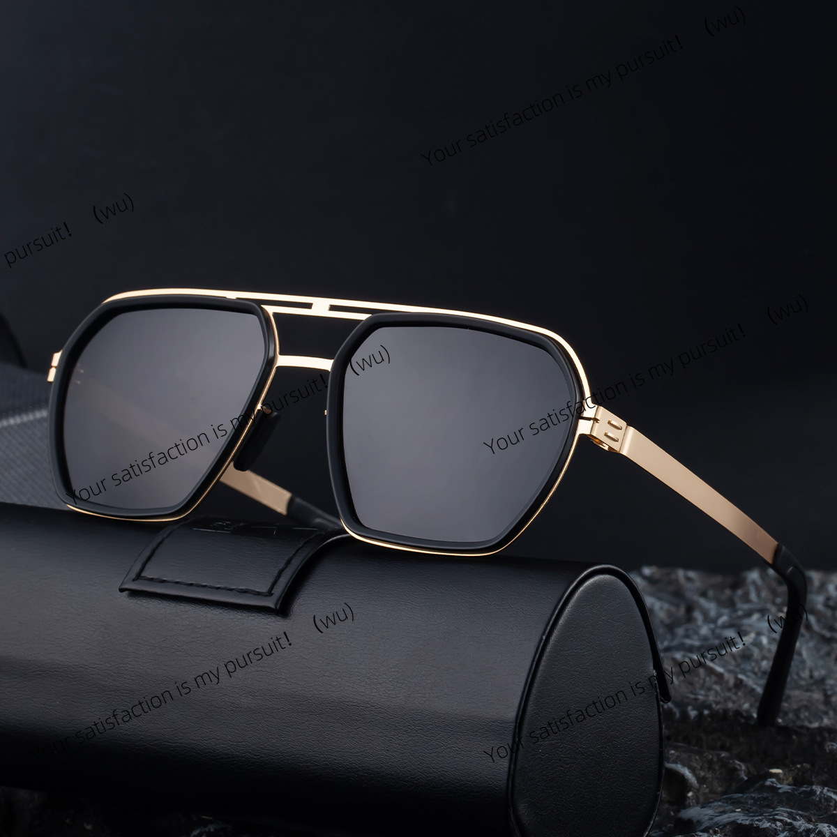 偏光ダブルビームステンレススチールサングラススクエアフレーム - Fishing Sunglasses Polarized のレビューと価格