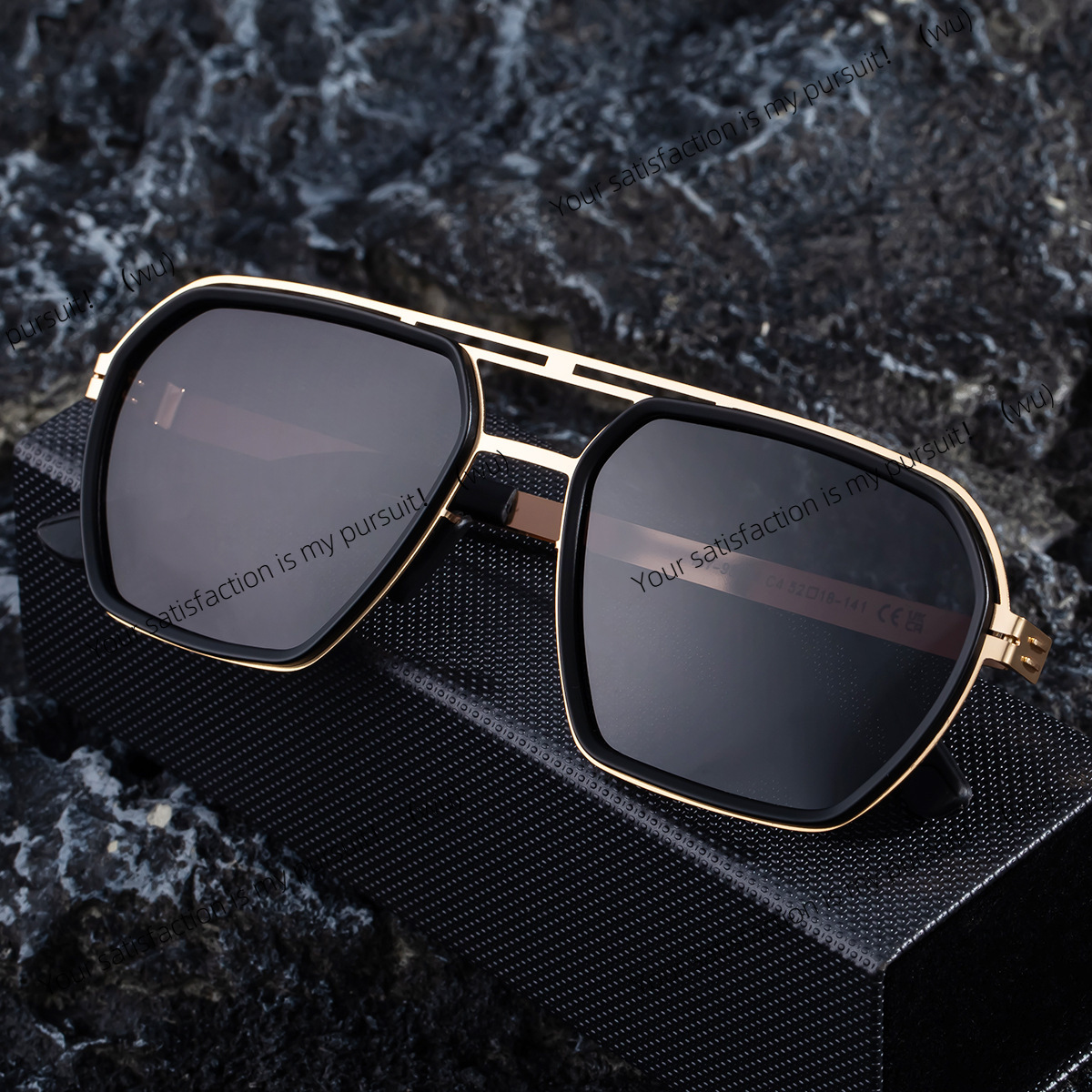 偏光ダブルビームステンレススチールサングラススクエアフレーム - Fishing Sunglasses Polarized のレビューと価格
