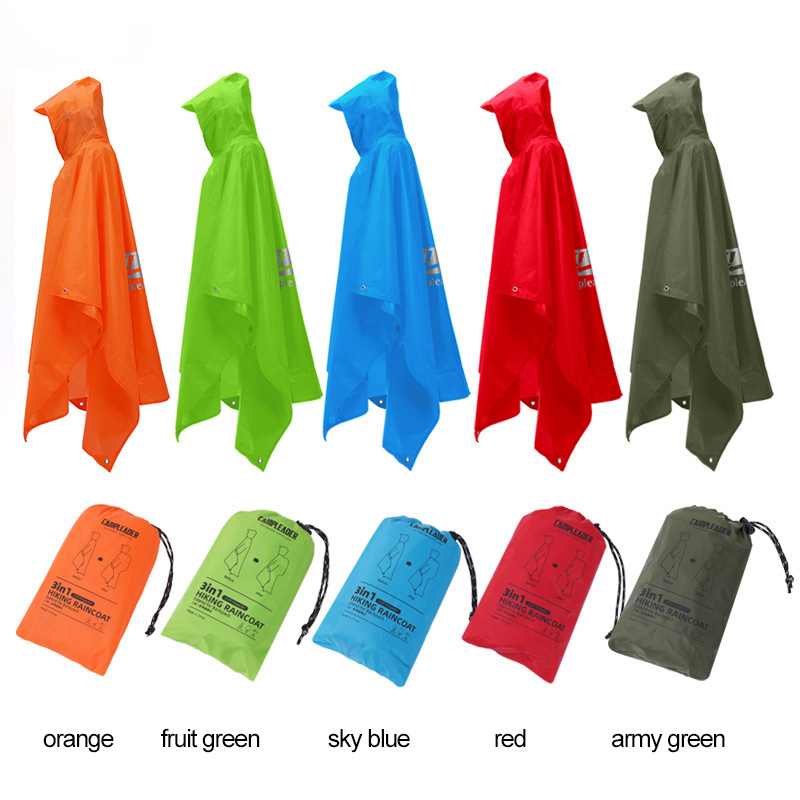 3 で 1 屋外レインコートフード付きスリーブロング防水レイ - Fishing Rain Suit のレビューと価格