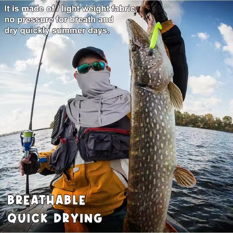 1Pc バラクラバ帽子通気性日焼け止め速乾性サイクリングフル - Fishing Hoodie のレビューと価格