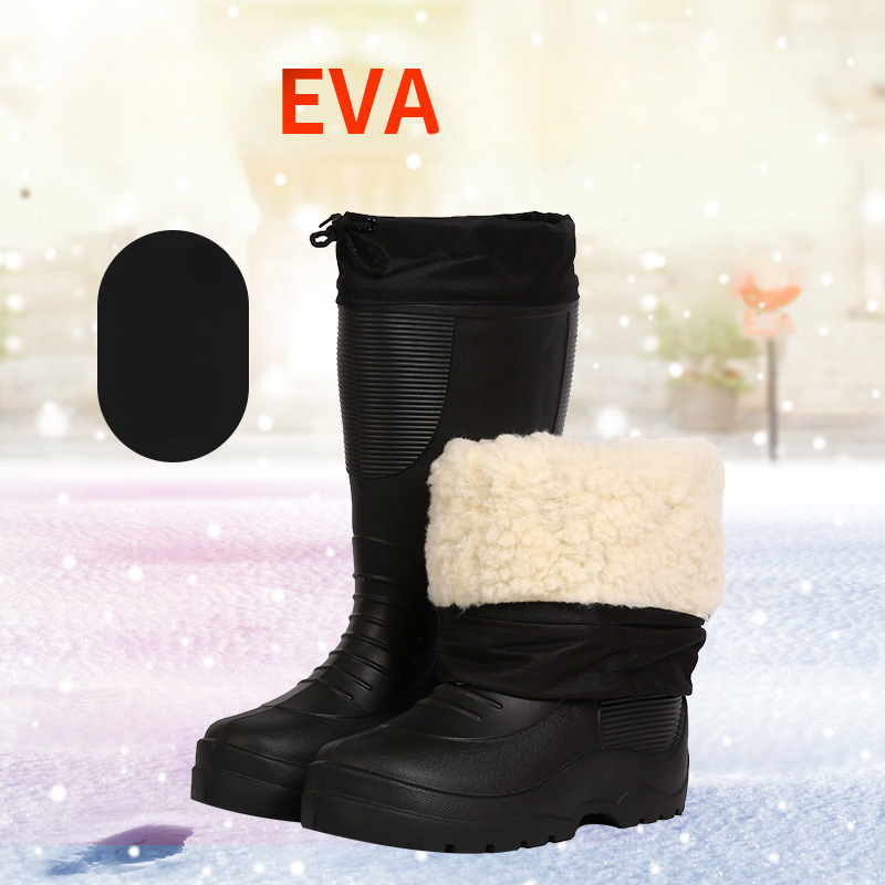 防水メンズレインブーツ綿軽量アンチスリップ女性のブーツ EV - Fishing Boots のレビューと価格