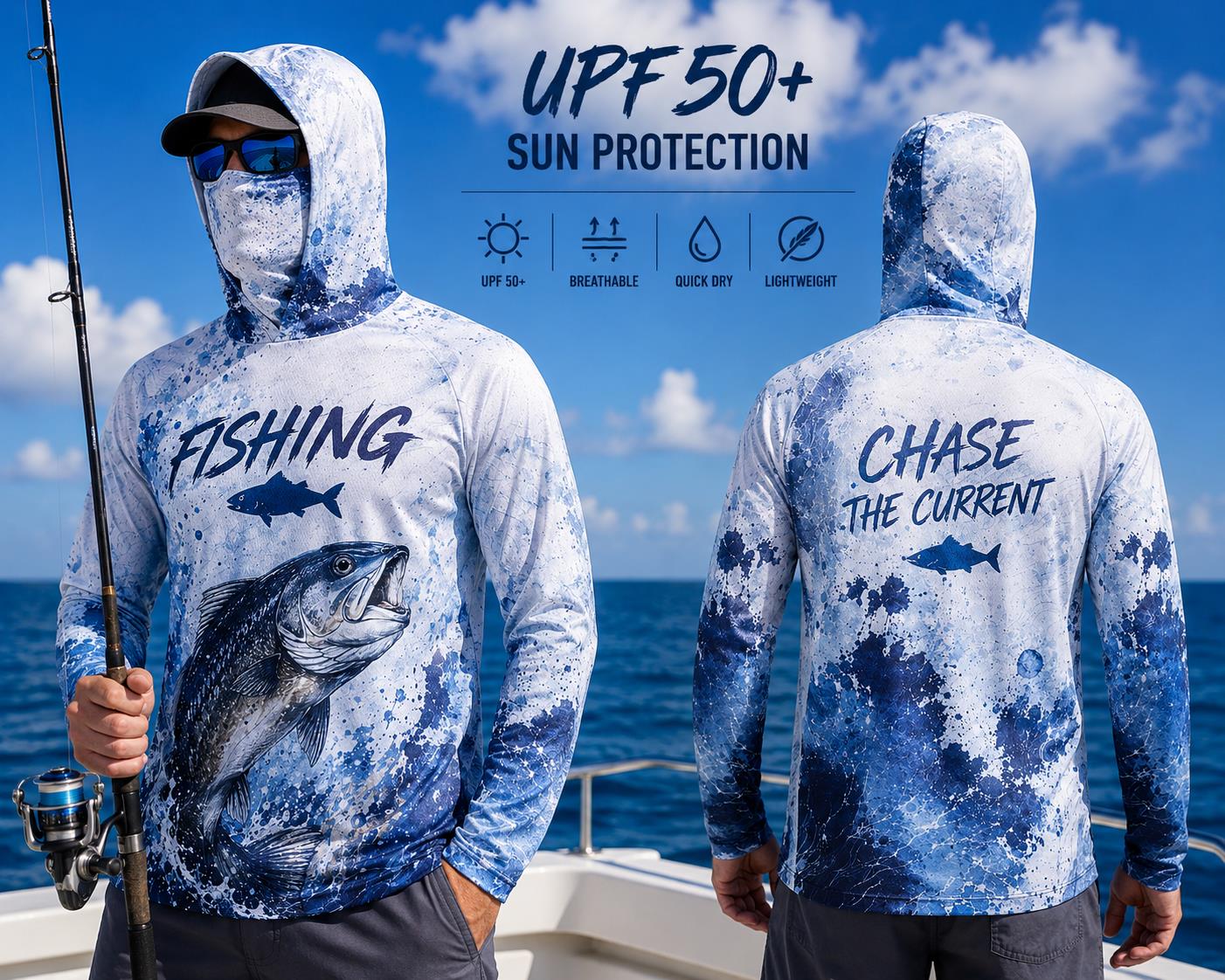 フィッシング フーディー シャツ メンズ 長袖 プロテクショ - Fishing Hoodie のレビューと価格