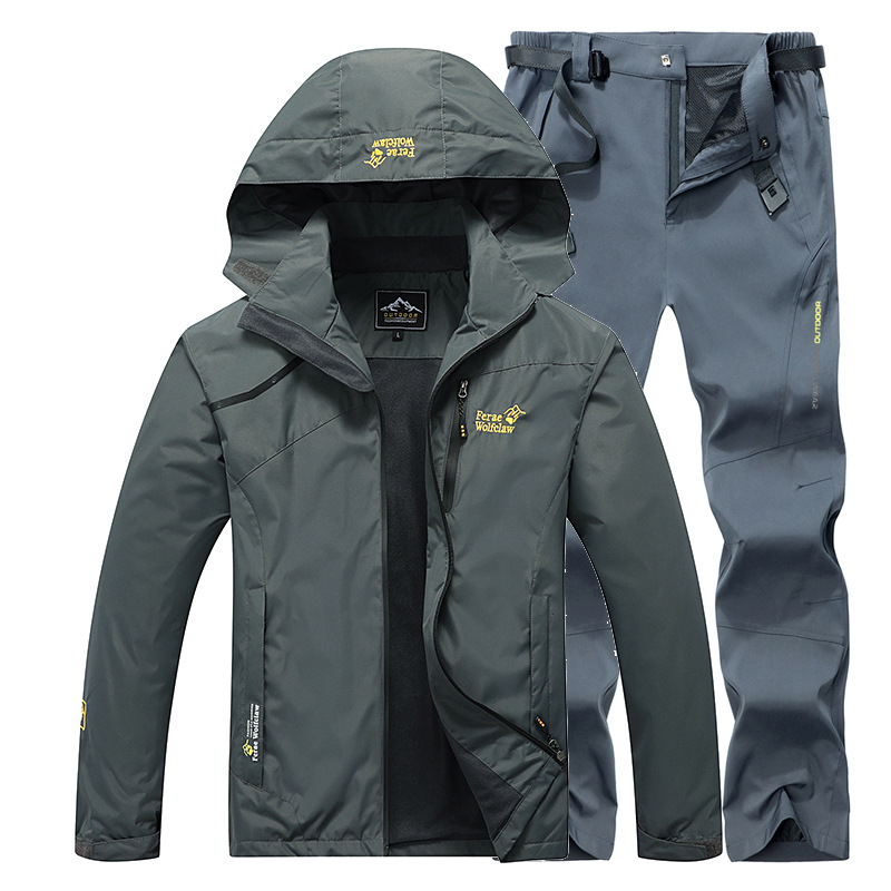 防水釣りスーツ通気性耐久性のあるフード付きジャケット釣りウェ - Fishing Jacket Waterproof のレビューと価格
