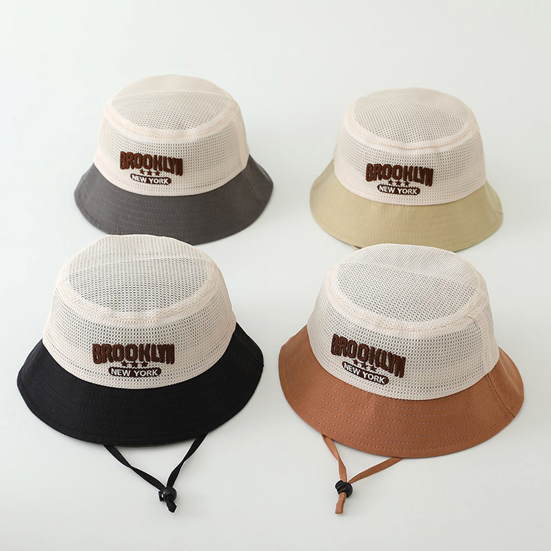 文字刺繍入りベビーサンハット 夏用メッシュ通気性 男の子女の - Fishing Hat のレビューと価格