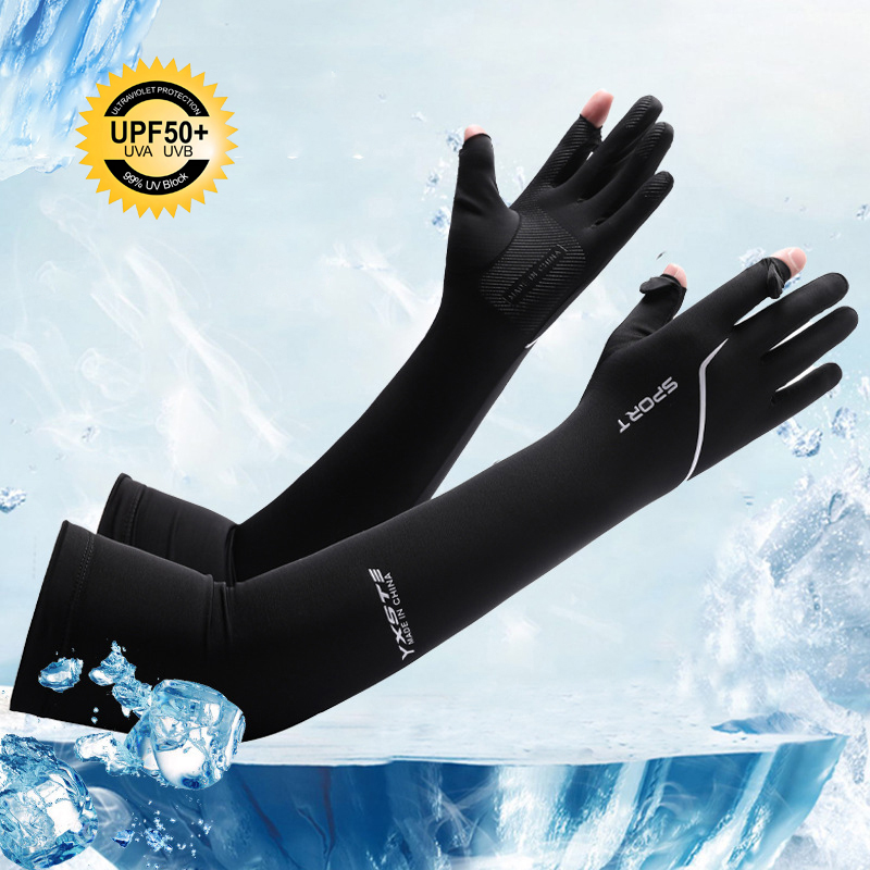 日焼け止めロングアームスリーブ メンズ 夏用フリップトップグ - Fishing Gloves のレビューと価格