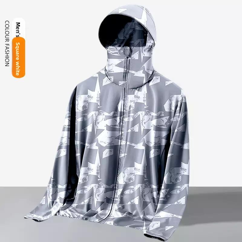 ユニセックス サマー ルーズフィット フード付き アウトドア - Fishing Hoodie のレビューと価格