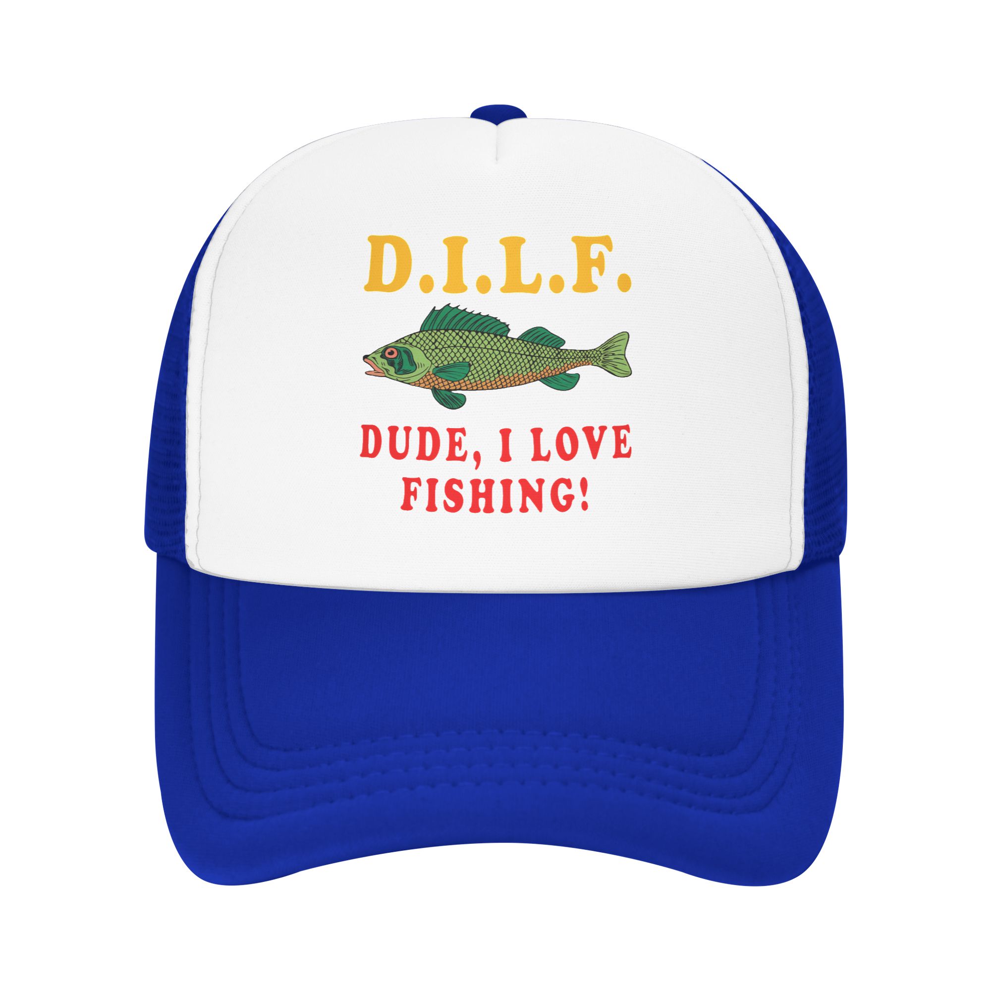 Dude I Love Fishing DILF ミームベー - Fishing Hat のレビューと価格