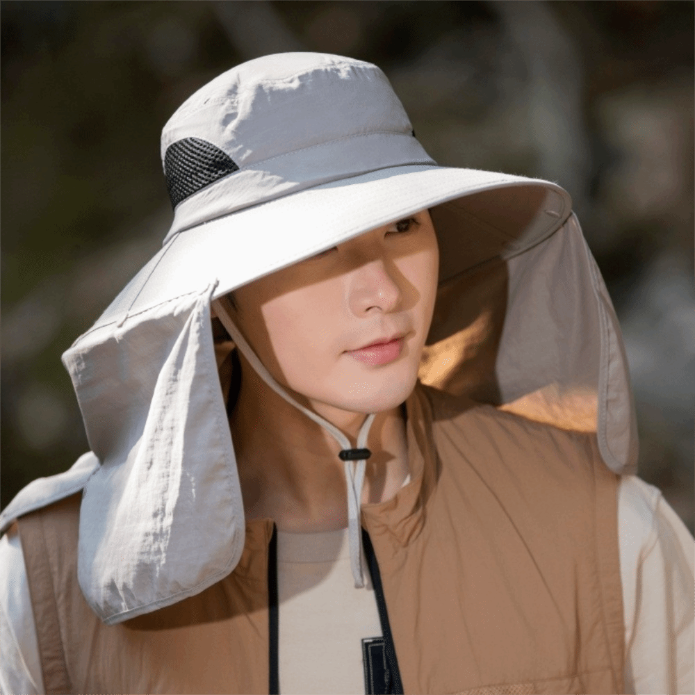ファッション布男性用サンハット大きなつば取り外し可能なショー - Fishing Hat のレビューと価格