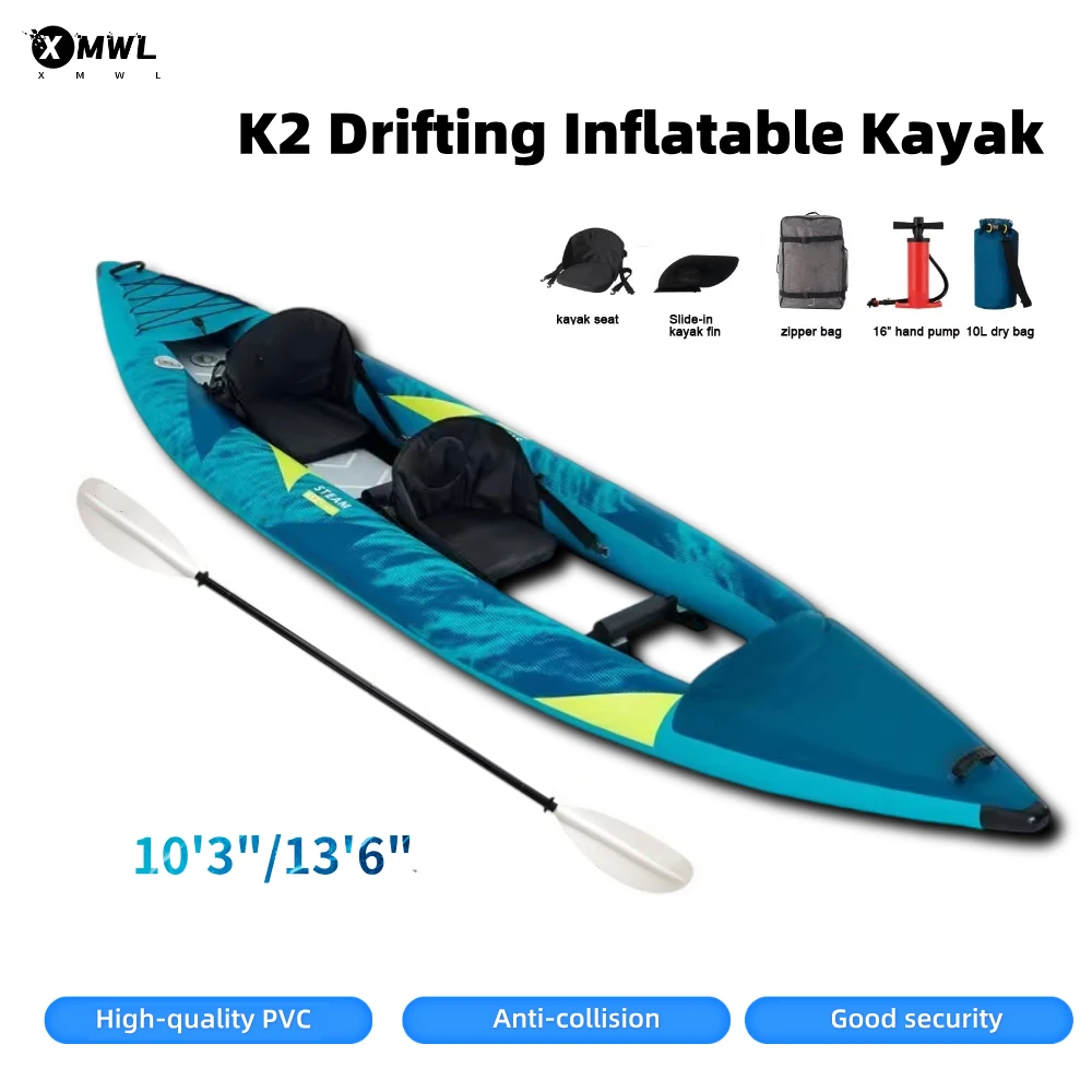 カヌーカヤック インフレータブルボート 1～2人乗り 840 - Fishing Bag Waterproof のレビューと価格