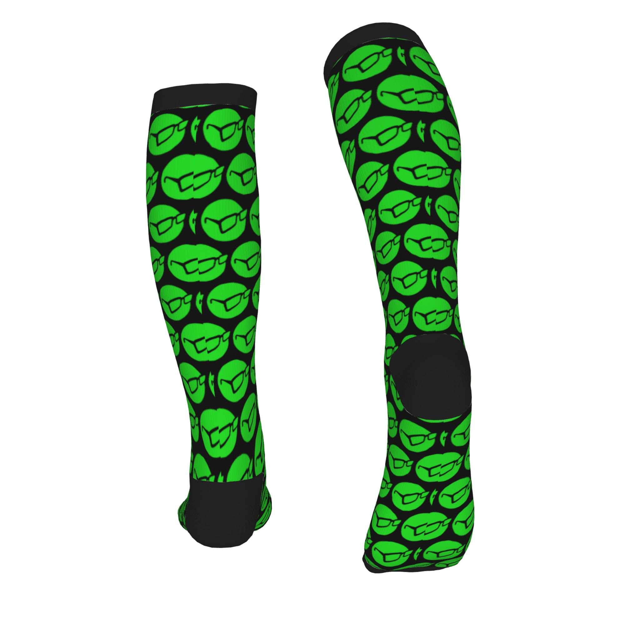 面白いプリントコルダ釣りロゴソックス女性男性用ストレッチ夏秋 - Fishing Socks のレビューと価格