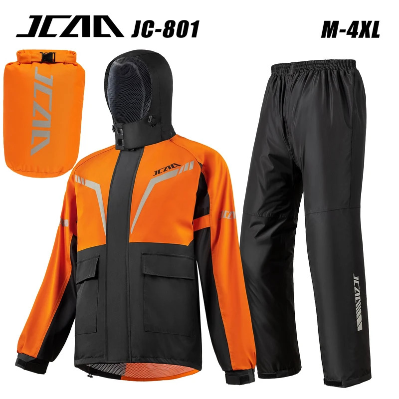 防水オートバイレインスーツ男性女性レインコート&パンツセット - Fishing Rain Suit のレビューと価格