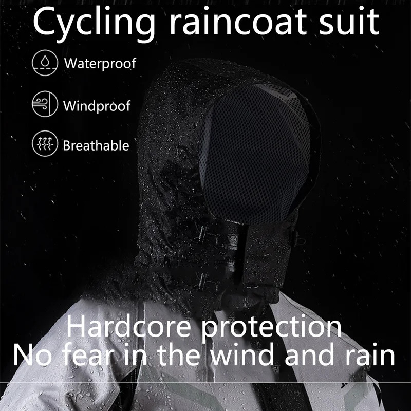 防水オートバイレインスーツ男性女性レインコート&パンツセット - Fishing Rain Suit のレビューと価格