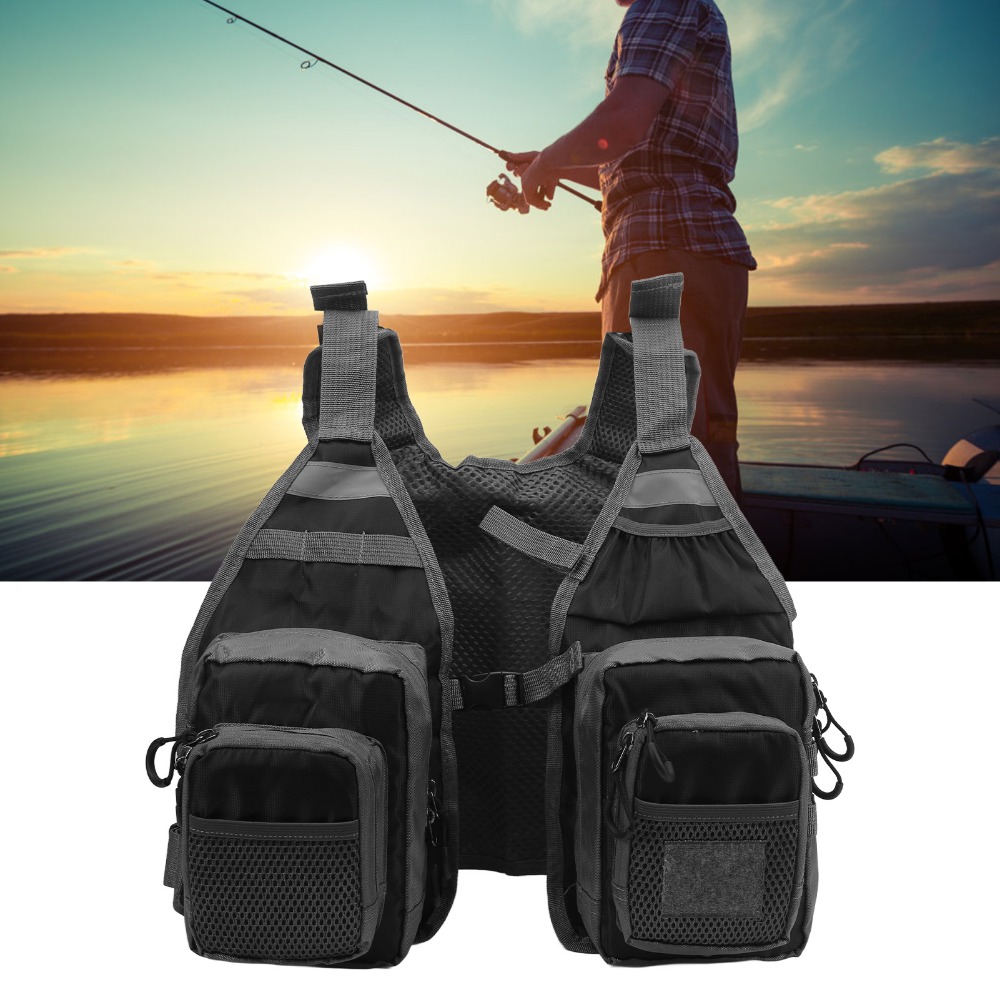 軽量フライフィッシングベスト 複数ポケット付き 通気性フィッ - Fishing Vest のレビューと価格