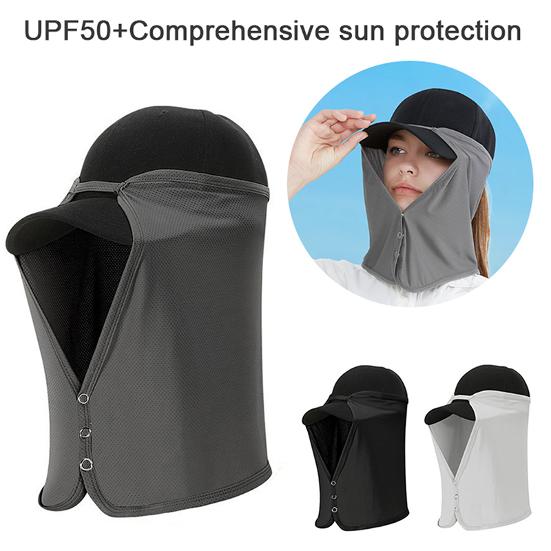 夏用ネックドレープ日焼け防止取り外し可能な冷却フィッシングフ - Fishing Mask Sun Protection のレビューと価格