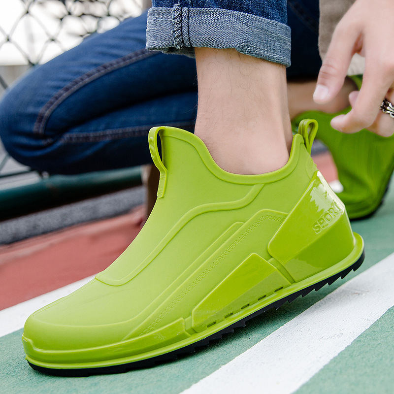 メンズショートチューブレインブーツ、滑り止めラバーシューズ、 - Fishing Waders のレビューと価格