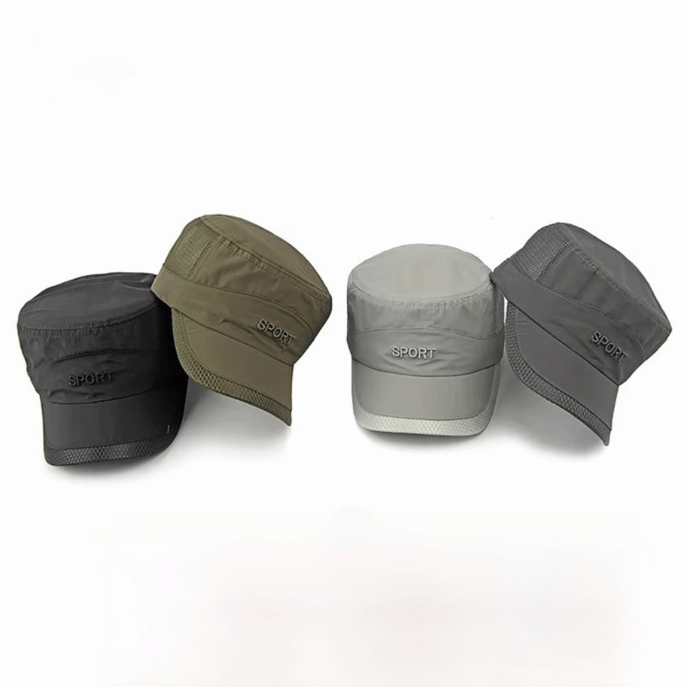 クールな調節可能なフラットトップキャップ日焼け防止カジュアル - Fishing Hat のレビューと価格