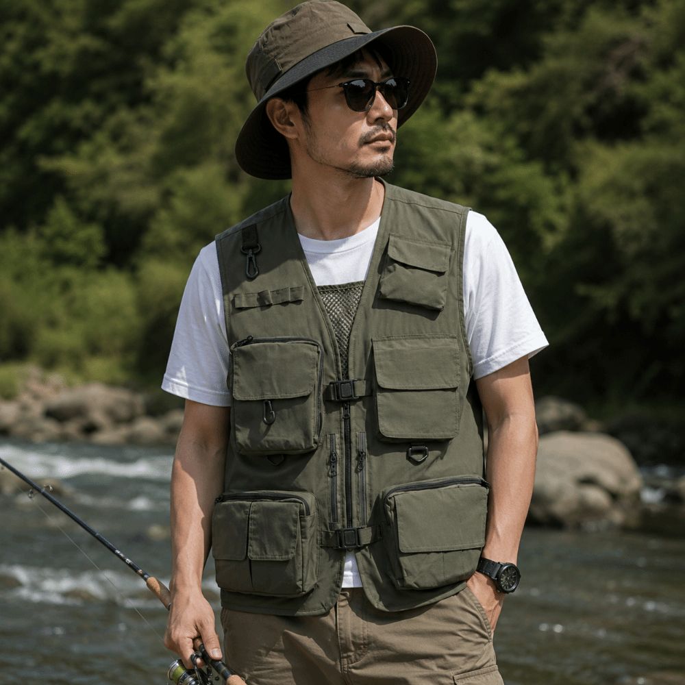 カジュアル防水フィッシングベスト速乾軽量写真撮影ベスト通気性 - Fishing Vest のレビューと価格
