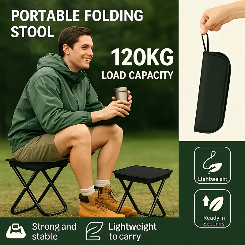 耐久性のあるポータブルコンパクト軽量折りたたみスツール、アウ - Fishing Backpack のレビューと価格
