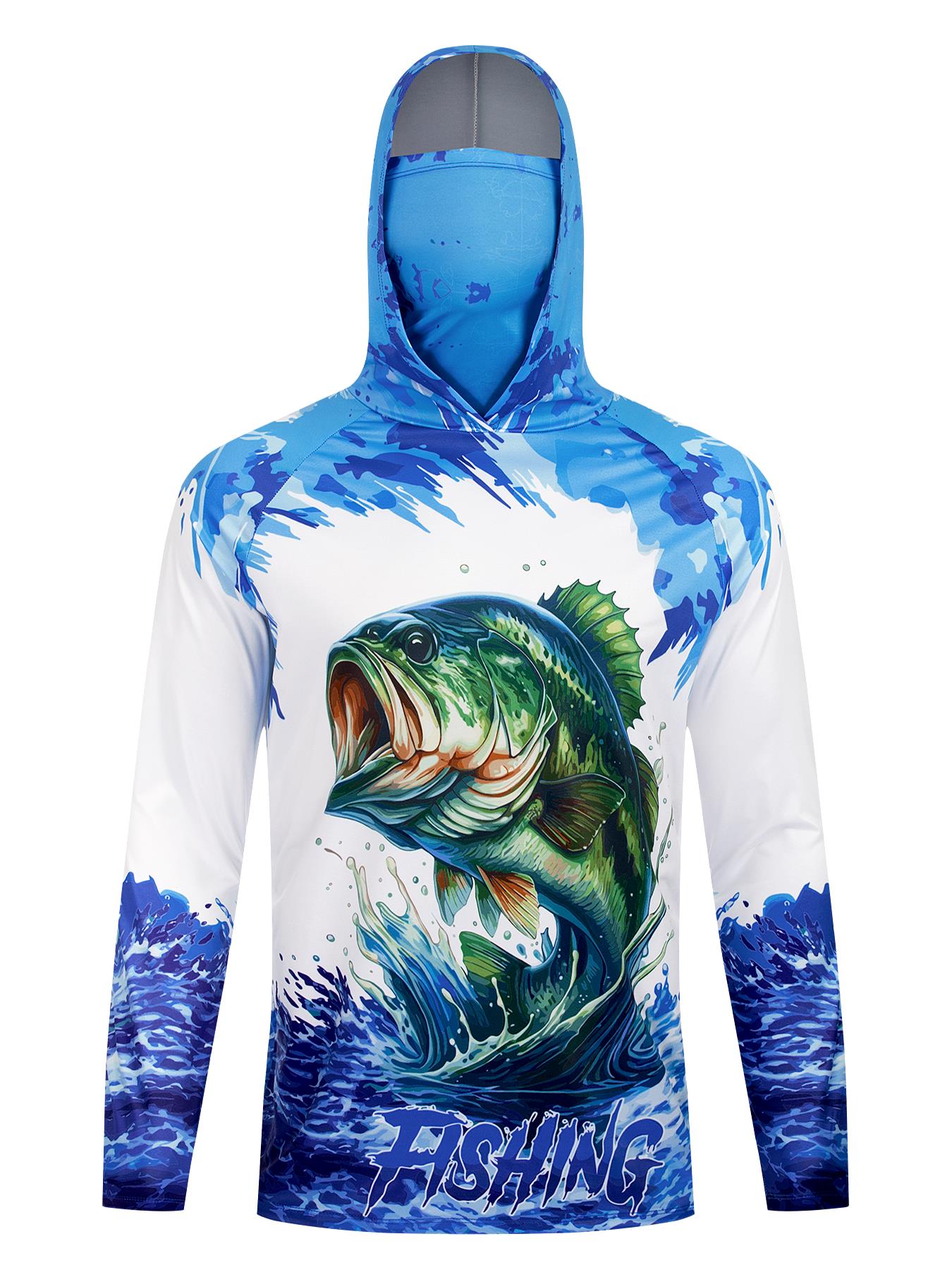 フィッシングフード付きシャツ UPF 50 フィッシュパーカ - Fishing Hoodie のレビューと価格