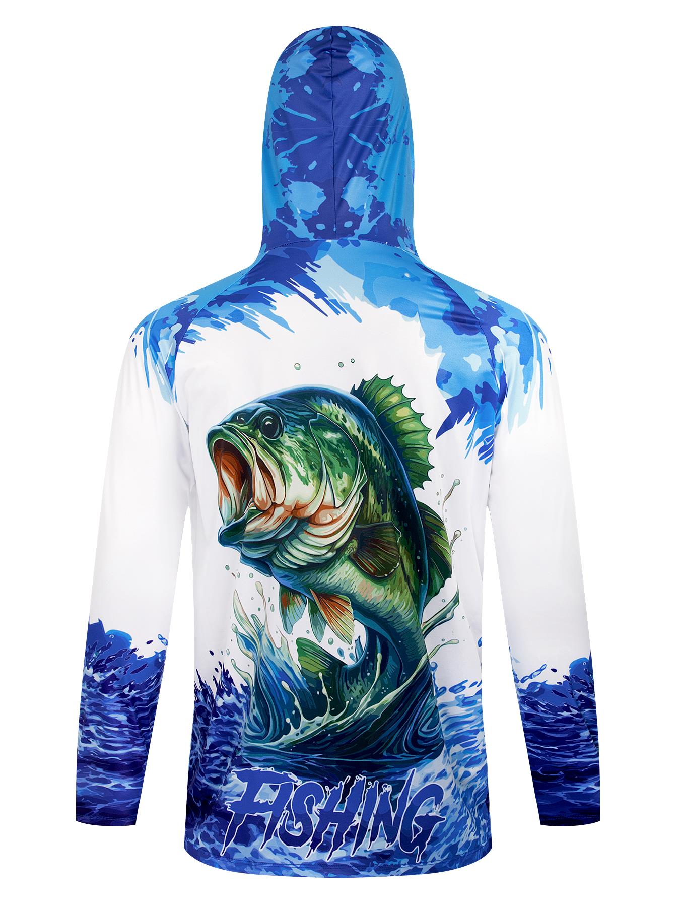 フィッシングフード付きシャツ UPF 50 フィッシュパーカ - Fishing Hoodie のレビューと価格