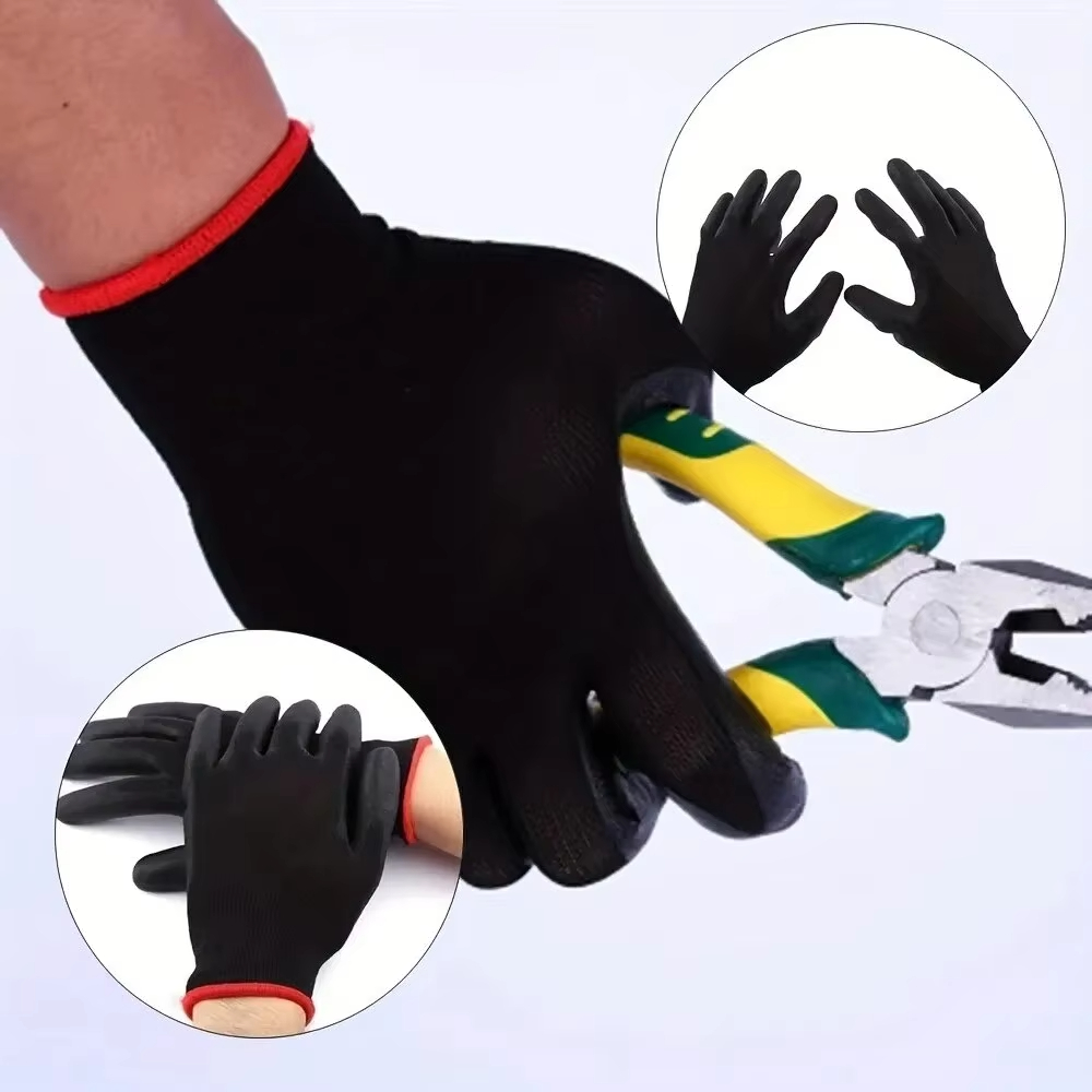 10 ペアの耐久性のある PU コーティング耐摩耗性安全手袋 - Fishing Gloves のレビューと価格