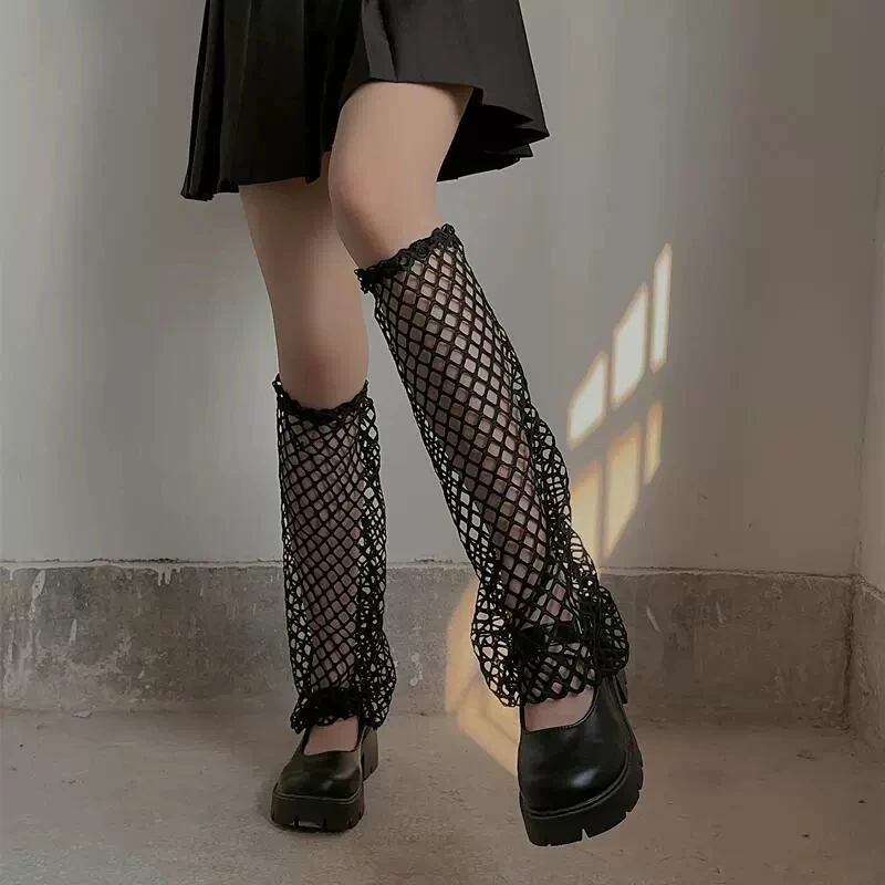 ロリータスタイルのロングソックス,女性用,伸縮性の高いレッグ - Fishing Socks のレビューと価格
