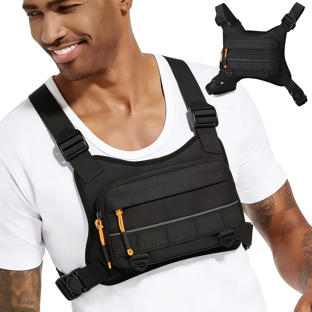 サイクリングフロントチェストベスト戦術バックパックキャンプ登 - Fishing Vest のレビューと価格